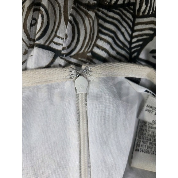 Nygard Collection Boho Midi Skirt Womens 16 Brown Cream Abstract Print - Picture 7 of 12